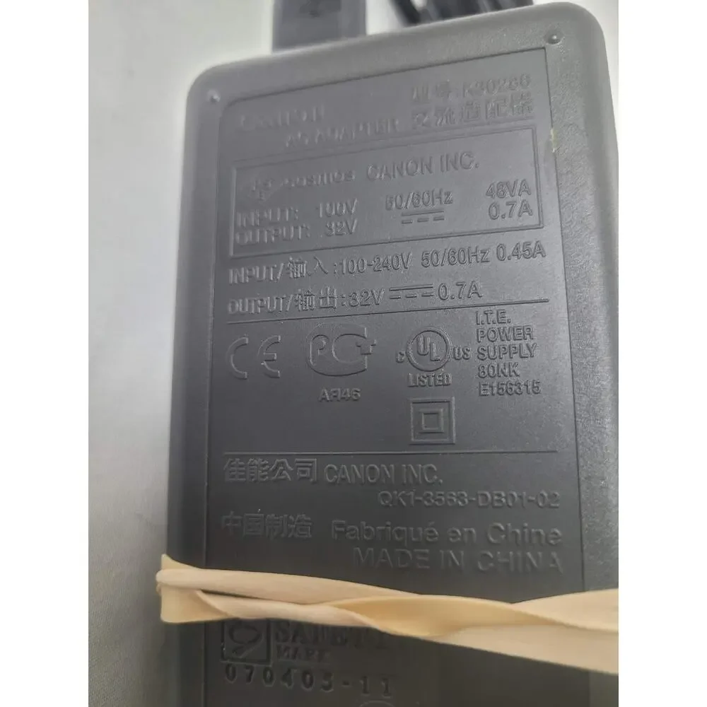Original Canon OEM K30286 Power Supply 32V 0.7A Canon Scanner AC Power Adapter